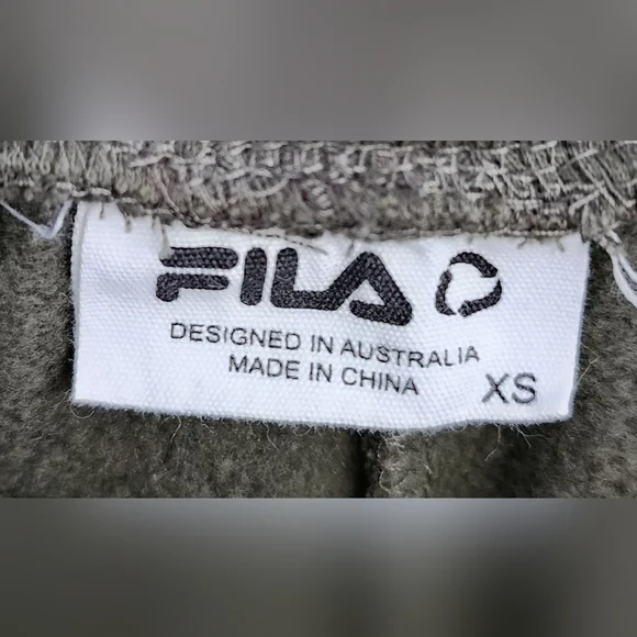 FILA Men Jogger Size XS Green Elastic Waist Pockets Cotton Lightweight - Picture 9 of 9